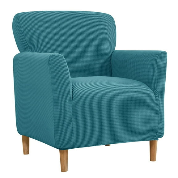 Stretch Modern Armchair Slipcover 1-Piece Jacquard Accent Chair Covers with Arms Soft Waterproof Chair Slipcovers for Living Room Furniture Protector-Style 1