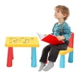 thumbnail image 1 of HLONK Kids Table Chair Set, Alphabet Letter Table Chair Set with Reduced Version Mushroom Leg [40 x 35 x 30], 1 of 8