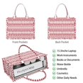 thumbnail image 2 of Large Capacity Tote Bag,Red Christmas Pattern Handbag Fashion Luxury Tote Bag,15.7"x13"x 5.1" Inches,Laptop Compatible, 2 of 6