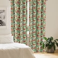 thumbnail image 2 of Ambesonne Floral Curtains, Oriental Inspirations, Pair of 28"x63", Multicolor, 2 of 5