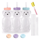 thumbnail image 2 of "3 Vaso Entrenador Bebida Oso Kit Con Popotes Y Cepillo Agua Oso Lab.G Multicolor ", 2 of 5