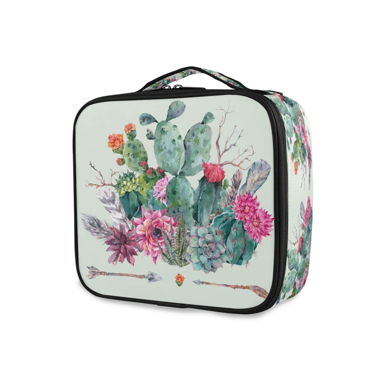 Makeup Case Cactus Flowers Arrows 
