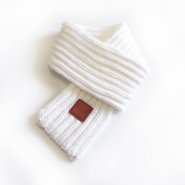Bufanda de punto para niños y niñas, bonita, a la moda, de color liso, sencilla, para otoño e invierno, cálida para bebés y niños