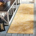 thumbnail image 2 of SAFAVIEH Courtyard Isolde Abstract Indoor/Outdoor Runner Rug, Gold/Ivory, 2'3" x 8', 2 of 8