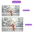 thumbnail image 5 of Playful Soft Coated Wheaten Terrier Welcomes Winter Snowy Day with Cardinal Bird Indoor Rug Wheatie Dog Lover Carpet Living Bed Room Sofa Home Decor - 2017, 5 of 5