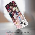 thumbnail image 3 of For iPhone 13/14 Epoxy Glitter Butterfly Ornaments Design HQ Metal Buttons Hybrid - 8, 3 of 3