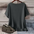 thumbnail image 5 of ChaoHeng Summer Blouses and Tops Deals Summer Beach Printed T-shirt with Round Neck and Short Sleeved Top,Summer Savings, 5 of 5