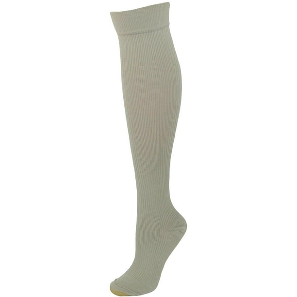 GOLDTOE - Gold Toe Moderate Compression Ribbed Over the Calf Socks ...