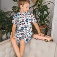 thumbnail image 4 of Fotbe Fourth Of July Party Pijama Estampada de 2 Piezas para Niños – Ropa de Dormir de Manga Corta Cómoda para Niños y Niñas, Camiseta y Shorts de Algodón-3X-Large, 4 of 6