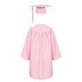 thumbnail image 2 of LiiYii Robe de Collation des Grades pour Enfants avec Pompon Uniforme Scolaire Rose 21, 2 of 7