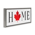 thumbnail image 3 of Stupell Industries Home Red Maple Leaf Gray Framed Floater Canvas Wall Art design by Lil' Rue, 14 x 31, 3 of 9