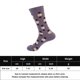 thumbnail image 2 of Calcetines Calcetines largos casuales unisex Calcetines coloridos de moda Moda elástica para el hogar al aire libre Ygjytge Púrpura Única para Hombre, 2 of 5