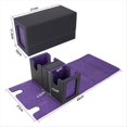 thumbnail image 2 of Caja de Almacenamiento de Tarjetas para Más de 200 Tarjetas, Estuche para Mazos de Cartas , Organizador de Tarjetas con 4 Divisores, 2 of 6