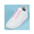 thumbnail image 2 of INSPIRE CHIC Unisex Solid Color Flat 0.4'' Wide Ribbon Shoelaces 2 Pairs 130cm/51.2" Pink, 2 of 6