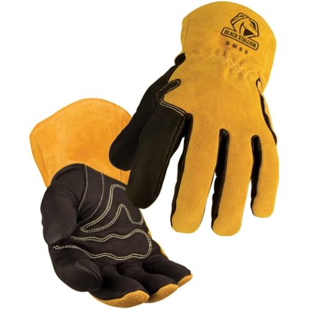 Black Stallion BSX BM88 Premium Pigskin & Cowhide MIG Welding Gloves, 2X-Large