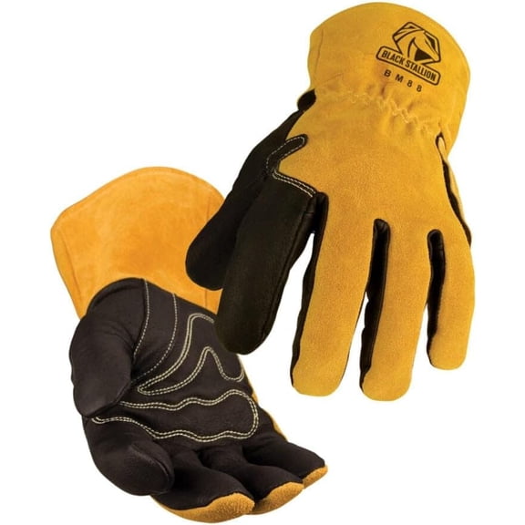 Black Stallion BSX BM88 Premium Pigskin & Cowhide MIG Welding Gloves, 2X-Large