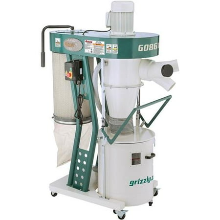 collector dust portable industrial grizzly cyclone hp