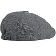 thumbnail image 3 of SikaFu Berets Spring Autumn Men Women Cap Hat Striped Octagonal Newsboy Flat Cap Retro Artist Painter Beret Hat Wool Beret Cap, 3 of 6