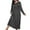 Black, variant on Fancifize Plus Size Nightgowns for Women Soft Long Sleeve Loose Nightshirt Comfy Crew Neck Polka Dot Lightweight Loungewear Pajamas