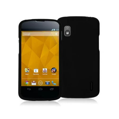 Black Snap-On Hard Case Cover for LG Nexus 4 E960