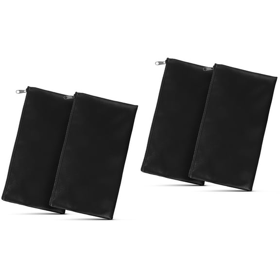 FENGGUIQU PU Money Pouch for Cash and Receipts, Stylish Simple Wallet Set of 4 Pieces