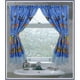 Carnation Home Fashions FWC-TS Tissu de Mer Tropicale Rideau de Fenêtre – image 1 sur 1