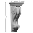 thumbnail image 2 of Ekena Millwork 5"W x 6"D x 14"H Salem Corbel, 2 of 5