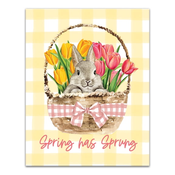 Creative Products Spring has Sprung Basket 11 x 14 Canvas Wall Art