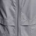 thumbnail image 5 of SMihono Drawstring Casual Slim Sport Short Coat Women Long Sleeve Solid Color Thin Skinsuits Windproof Trench Coat Zip Up Hoodie Female Outerwear Gray XL, 5 of 5