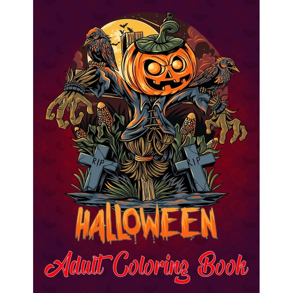 Halloween adult coloring book: Halloween Coloring Book for Stress
