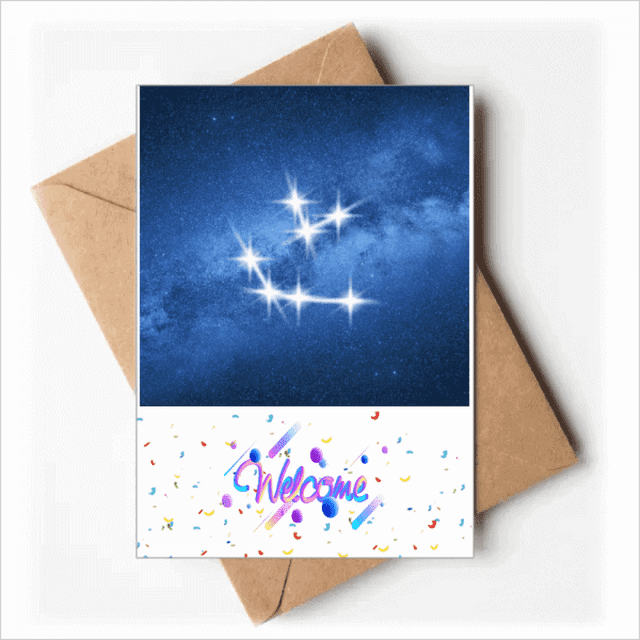 Capable Prudent Beautiful Lucky Stars Welcome Back Greeting Cards Envelopes Blank