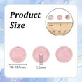 thumbnail image 2 of about 74~80pcs Natural Cherry Blossom Jasper Beads 10~10.5mm Dyed Gemstone Beads Round Loose Spacer Beads Smooth Pink Beads - 1.2mm Hole, 2 of 9