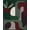 Green, Pattern 1, variant on Design&I 8'x10' Washable Area Rug Sleek Flatweave Pet Friendly Deep Green Abstract Geometric Artwork Design Elegant Contemporary Shapes with Subtle for King Size Bedroom, Under Bed