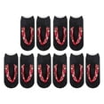 thumbnail image 2 of Segolike 5 Pairs Flip Flop Print Socks 3D Pattern Socks Adult Short Sock Accessories Funny Stocking Low Ankle Socks for Halloween Gift B, 2 of 7