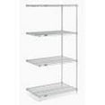 thumbnail image 5 of Nexel 5 Tier Chrome Wire Shelving Add-On Unit, 30"W x 18"D x 86"H, 5 of 5