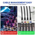 thumbnail image 4 of Cables XLR Heams Professional, paquete de 4 unidades, 3 m, trenzados sin ruido, 4 of 7