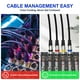 thumbnail image 4 of Cables XLR Heams Professional, paquete de 4 unidades, 7,6 m, trenzados sin ruido, 4 of 7