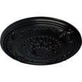 thumbnail image 3 of Ekena Millwork 26 1/4"OD x 3 1/4"P Athens Ceiling Medallion (Fits Canopies up to 3 5/8"), Hand-Painted Jet Black, 3 of 5