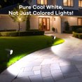 thumbnail image 6 of Linkind Solar Lights Outdoor, 50 LEDs IP67 Waterproof Solar Spotlights Outdoor, Color Changing Solar Landscape Lights for Patio, Garden, Pathway, Yard (2 Pack-Multicolor), 6 of 11