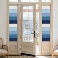 thumbnail image 2 of Blue Ombre Window Privacy Film, Farmhouse Vintage Wooden Striped Static Cling UV Sun Blocking Heat Control Window Tint Day and Night, Non-Adhesive Reusable One Way Windows Privacy Cover 17.7''x78.7'', 2 of 7