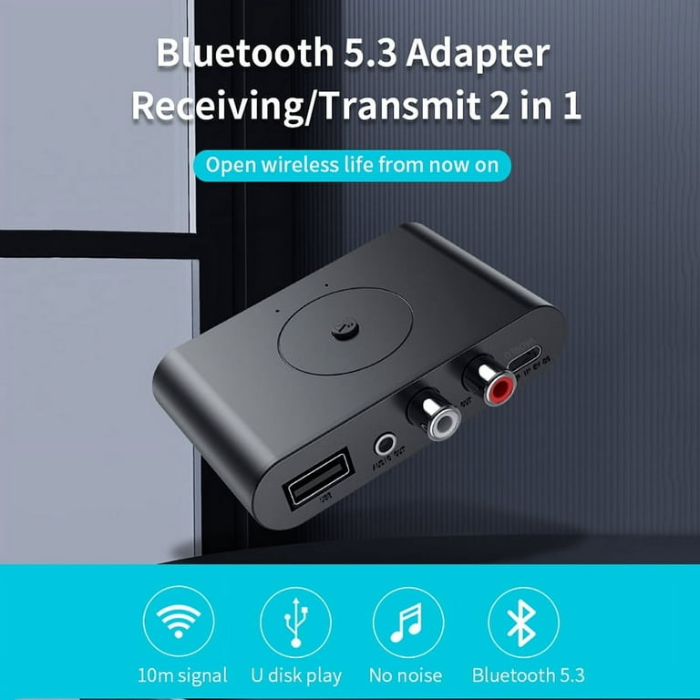 Cheap Car Wireless Bluetooth AUX Adapter HIFI Stereo Audio Music Receiver  2RCA Interface or USB To 3.5mm Jack Audio Line for Car Speaker