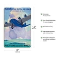 thumbnail image 2 of The Flying Dutchman Fiction becomes Fact KLM Royal Dutch Airlines - Vintage Airline Travel Poster by Jan Wijda c.1933 - 8 x 12 inch Vintage Wood Art Sign, 2 of 4