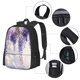thumbnail image 2 of Balery Lavender Blooms Window Mochila para hombre y mujer - Tela Oxford 600D resistente - Gran capacidad, resistente al agua, ideal para la escuela, viajes y senderismo, 2 of 6