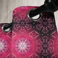 thumbnail image 4 of Ambesonne Purple Mandala Grommet Curtain, Psychedelic Ethnic, 50" x 63", Maroon Hot Pink, 4 of 6