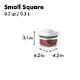 thumbnail image 3 of OXO Good Grips POP Container - Airtight Food Storage Jar - 0.3 Qt, White, 3 of 7