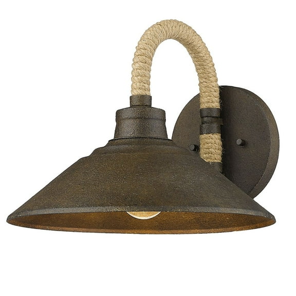 1 Light Wall Sconce-9.75 inches Tall and 12 inches Wide-Dark Rust Finish Bailey Street Home 170-Bel-4611236