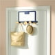 thumbnail image 2 of Yuarrent Gancho detrás de la puerta Percha para ropa Puerta del dormitorio sin costuras Gancho para ropa Colgador de pared Estante de almacenamiento Almacenamiento y organización del hogar Azul Yuarrent HA024884-01, 2 of 6