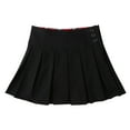 thumbnail image 1 of Bienzoe Girl's Classical Pleated School Uniform Dance Skirt Black 18, 1 of 6