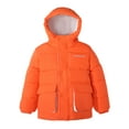 thumbnail image 4 of HILEELANG Kids Big Boys Lightweight Puffer Jacket with Hood Warm Light Weigh Water-Resistant Winter Coat for Kids 6-13, Bright Orange Safety Color, 4 of 9