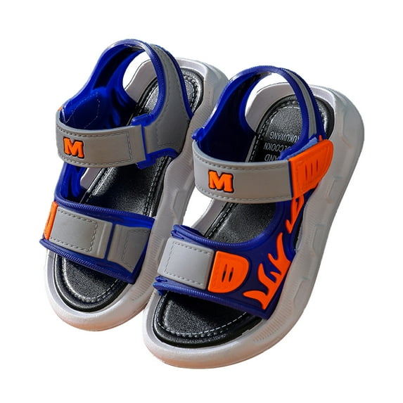 asdoklhq Boy's Shoes,Toddler Baby Boys Flame Pattern Casual Breathable Kids Cool Non-slip Sandals